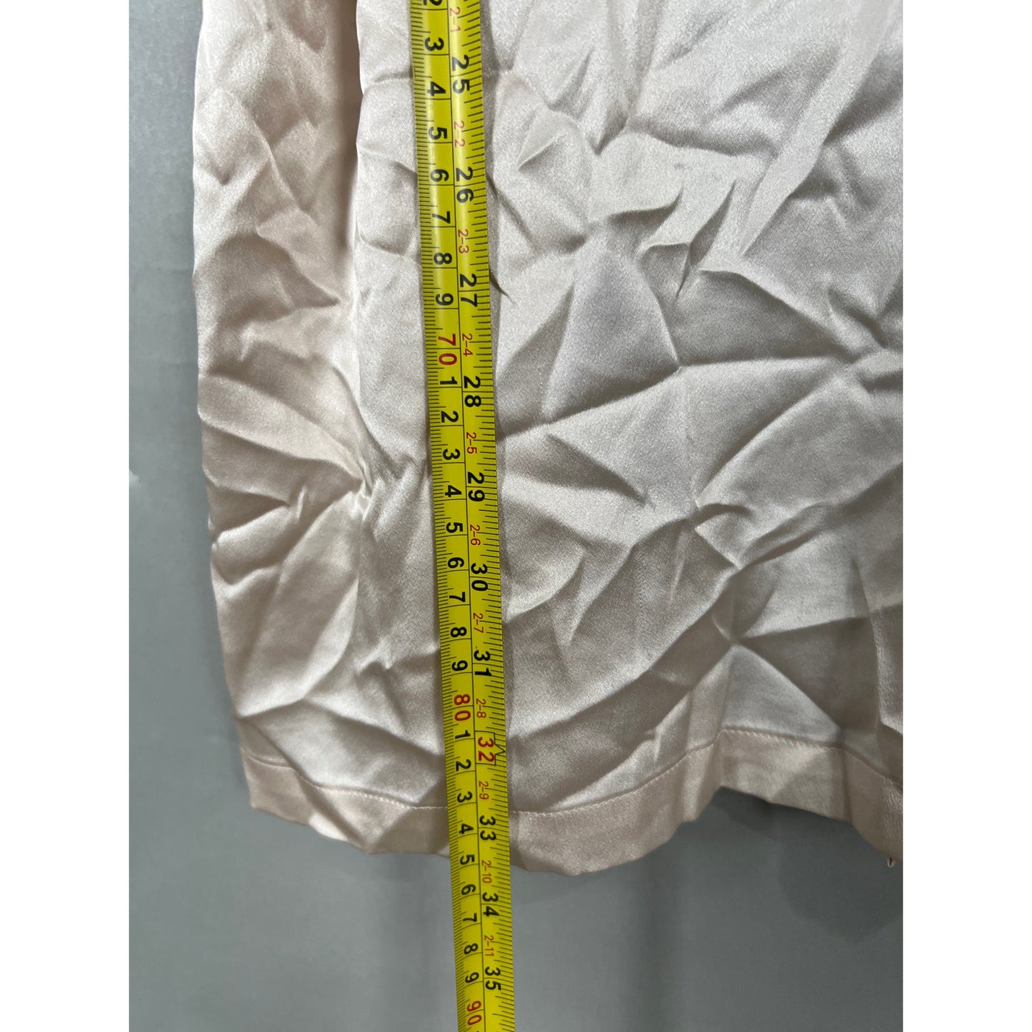 Victoria Secret XS/S Light Pink Satin Robe Kimono Short Black Lace Silky