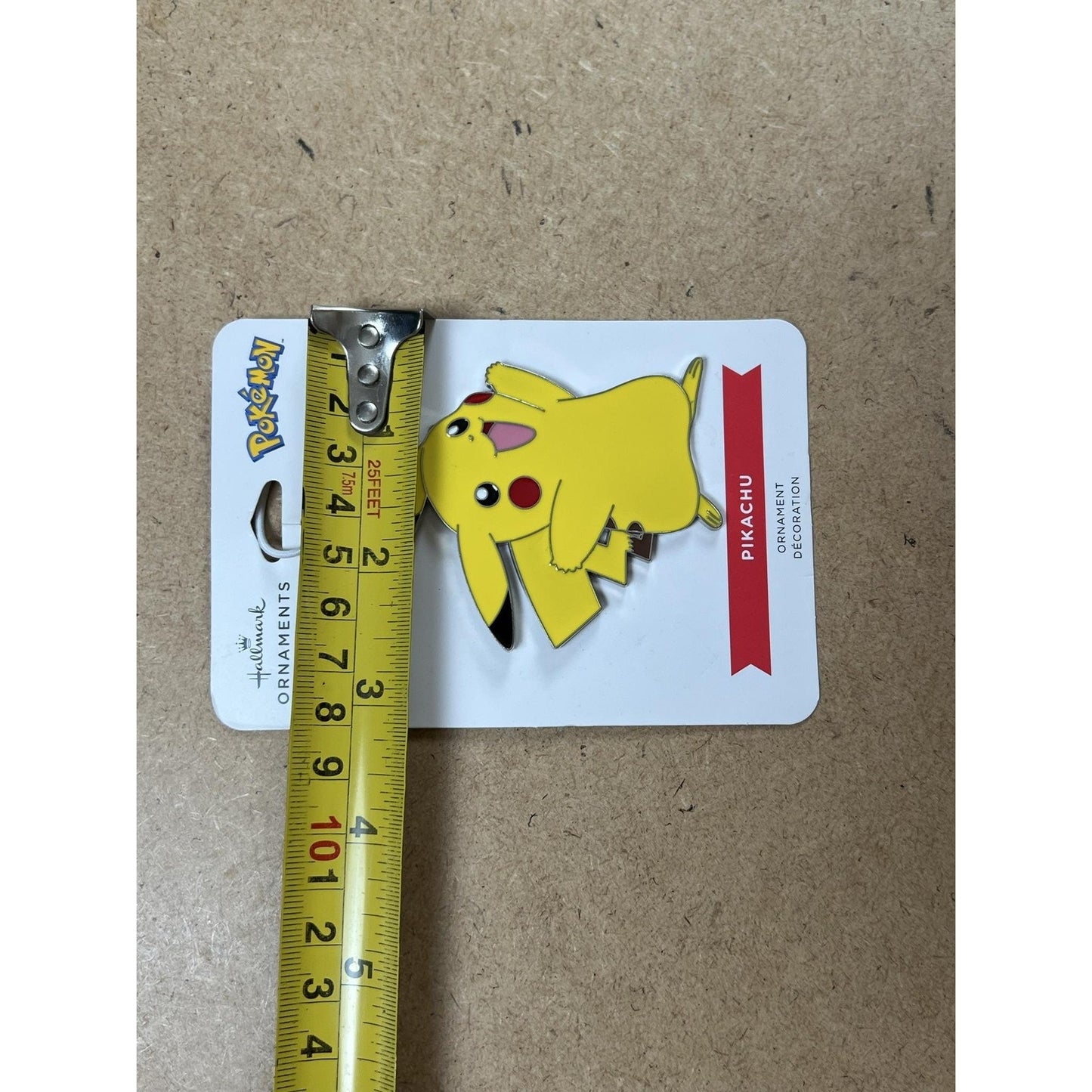 Hallmark Pokemon Pikachu Ornament Yellow Single Dangle Christmas Collectible