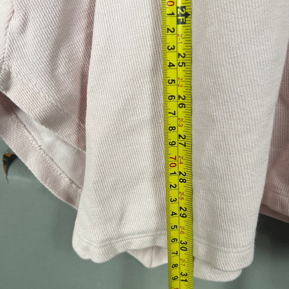 Prairie Cotton Size Large Made in USA 100% Cotton Pink Long Sleeve