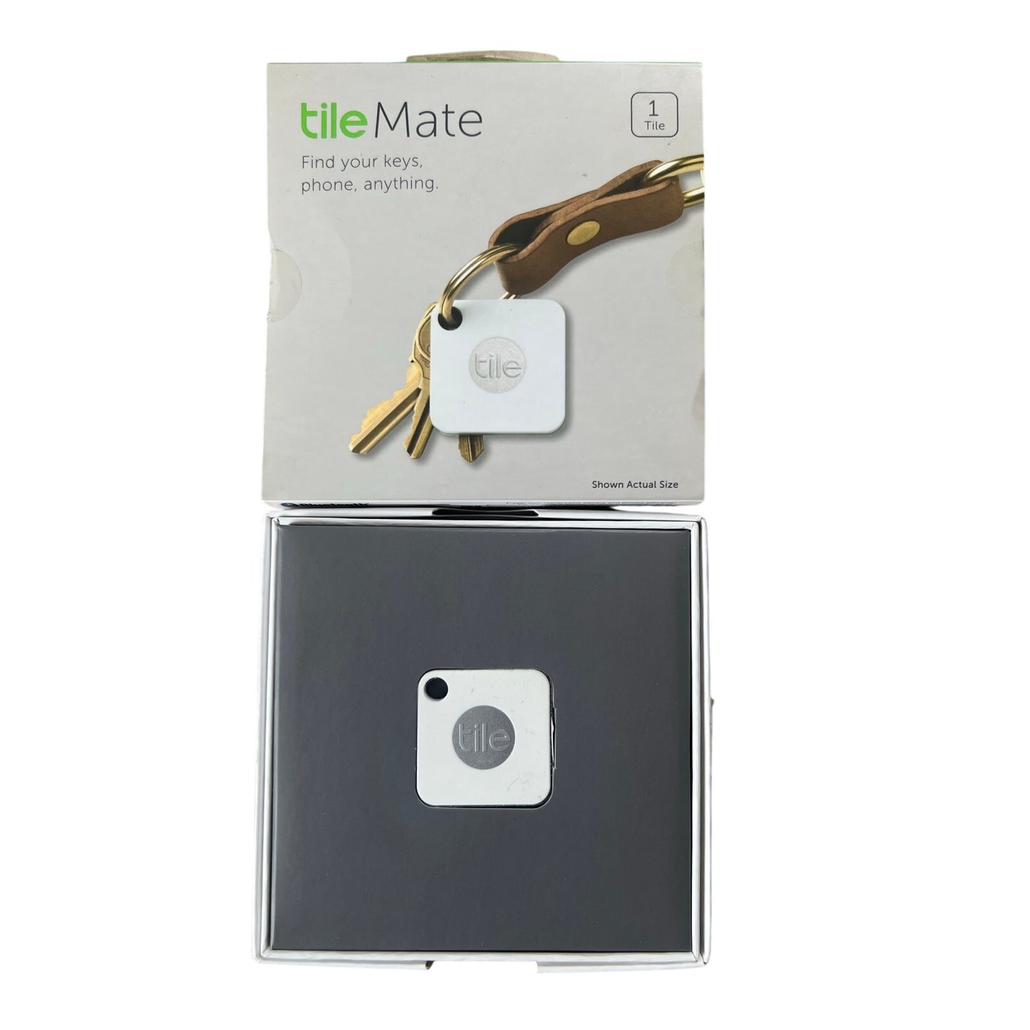 Tile Mate Bluetooth Tracker T3001 White Key Finder Locator 1-Pack With App
