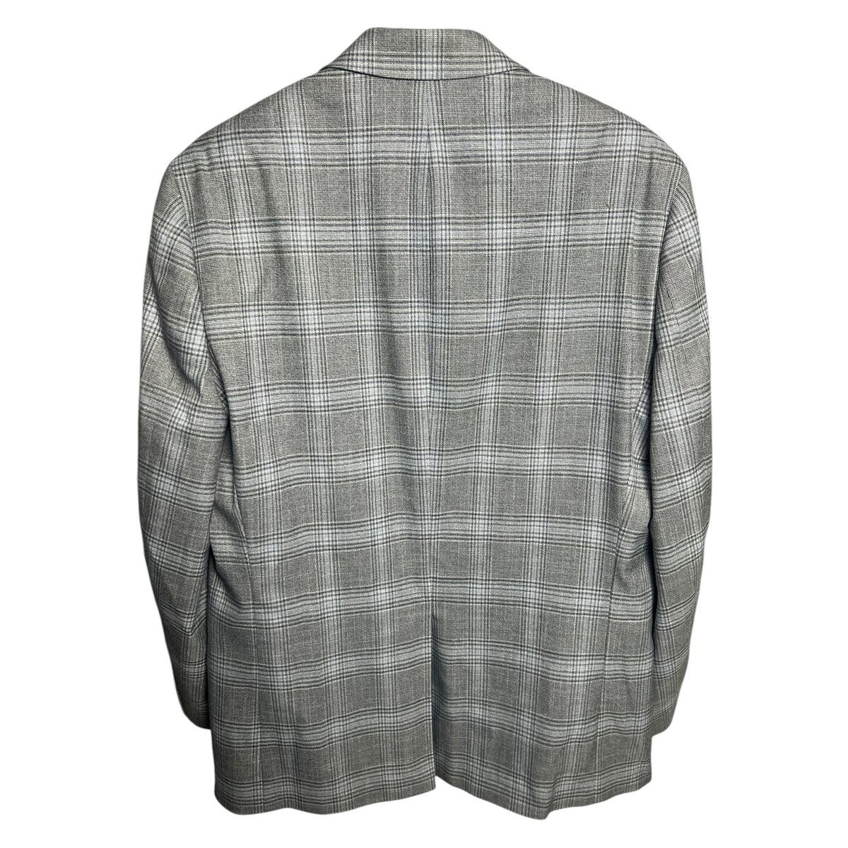 Unbranded Made In Vietnam Plaid Gray Suit Blazer *Dimensions In Pictures*