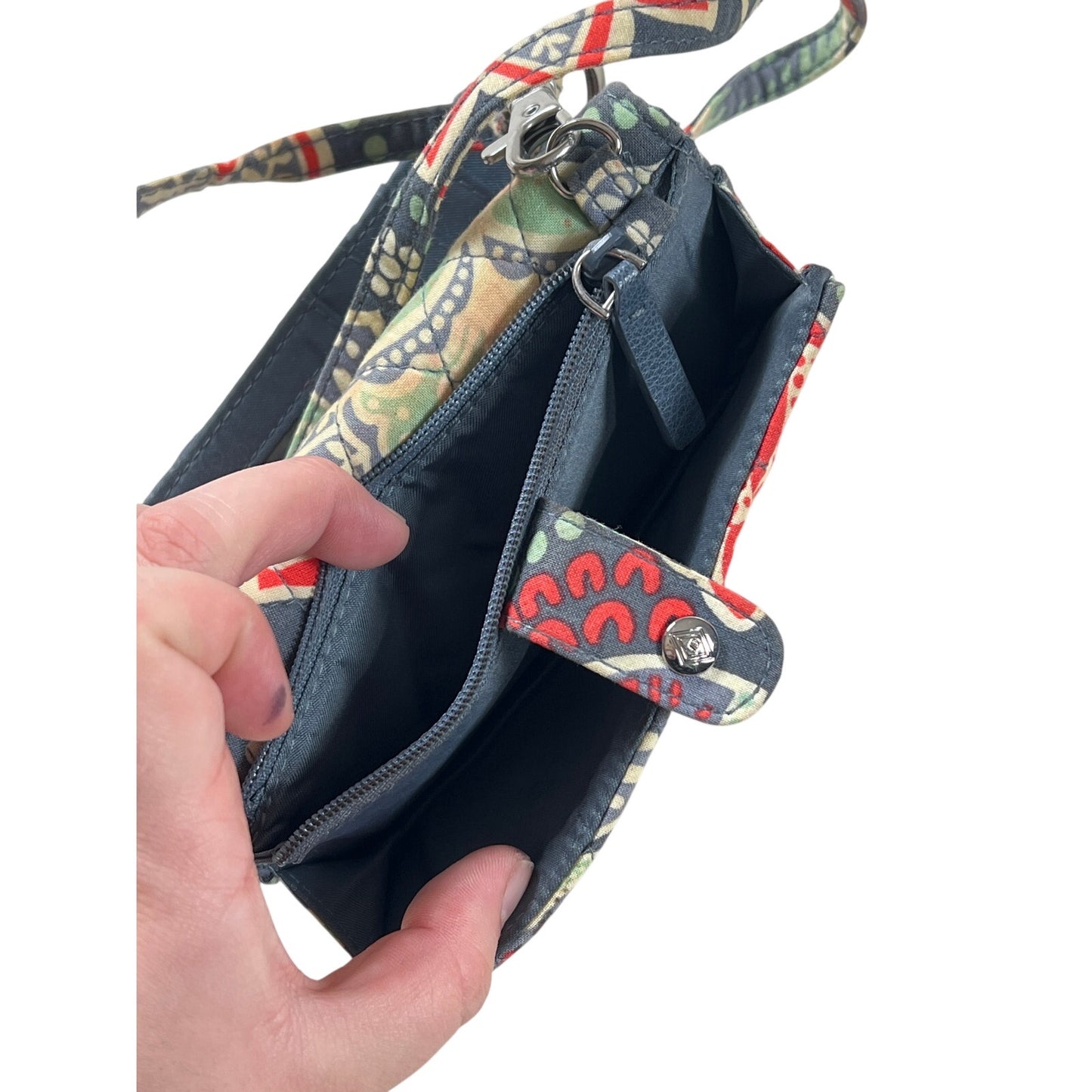 Vera Bradley Wristlet With Multiple Compartments Floral Print