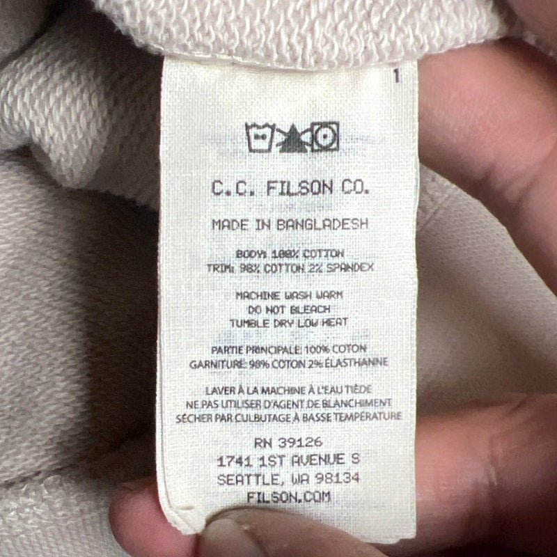 Filson Men 100% Cotton Guide Sweater Men Size L Crew Fisherman