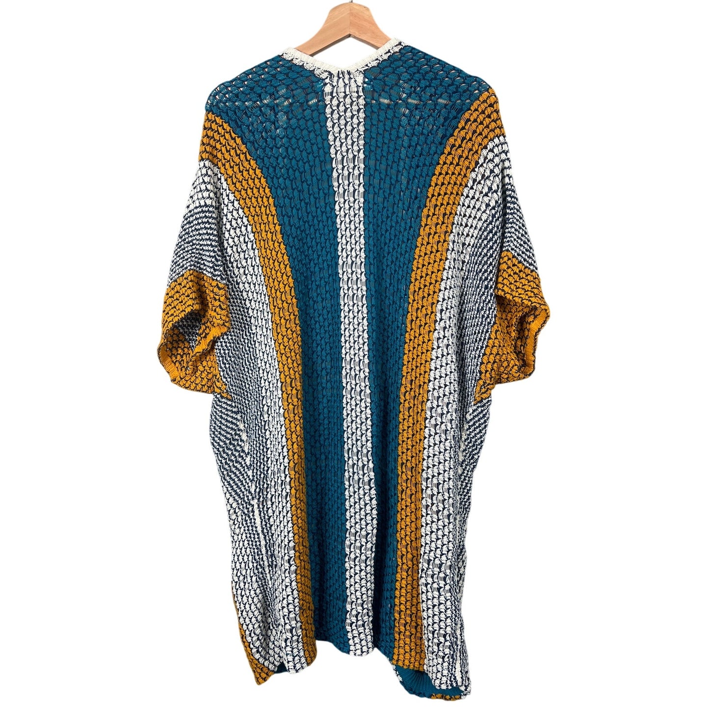 Sparrow Medium Duster Vest Multicolor Cardigan Woven Women’s