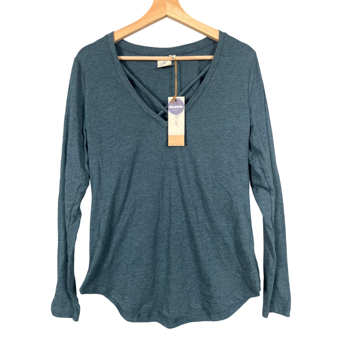 White Crow Buckle NWT Deep Emerald Size Medium Women's Long Sleeve