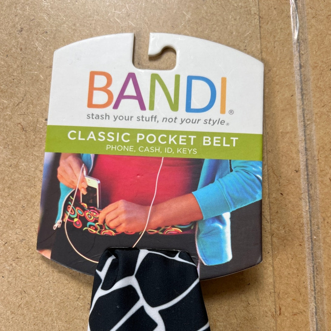 NWT Bandi Sleek Pocket Belt Fanny Pack Phone Money Secure Travel Hike Adjustable