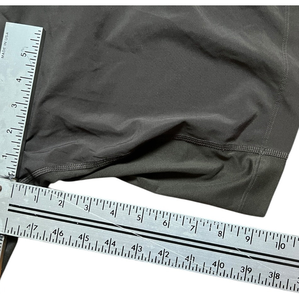 Lululemon Men Black Shorts Adjustable Strap Missing Tag *Dimensions In Picture*