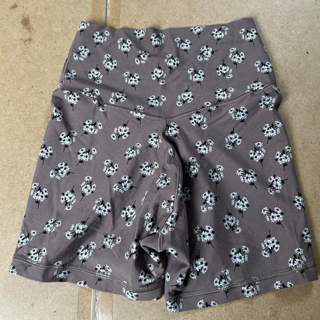 Offline by Aerie Womens 22 In Brown Floral Jersey Nylon Spandex Elastic Waist