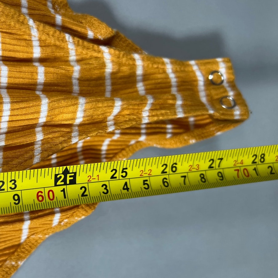 Forever 21 Women’s Yellow & White Bodysuit *Dimensions In Picture*