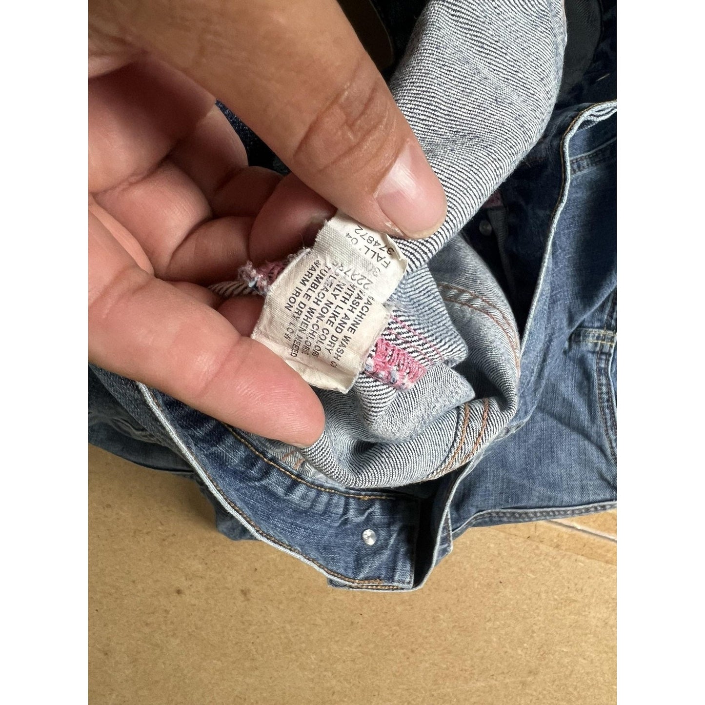 Gap Jacket Womens XL Blue Denim Collared Pockets Button Unlined Casual