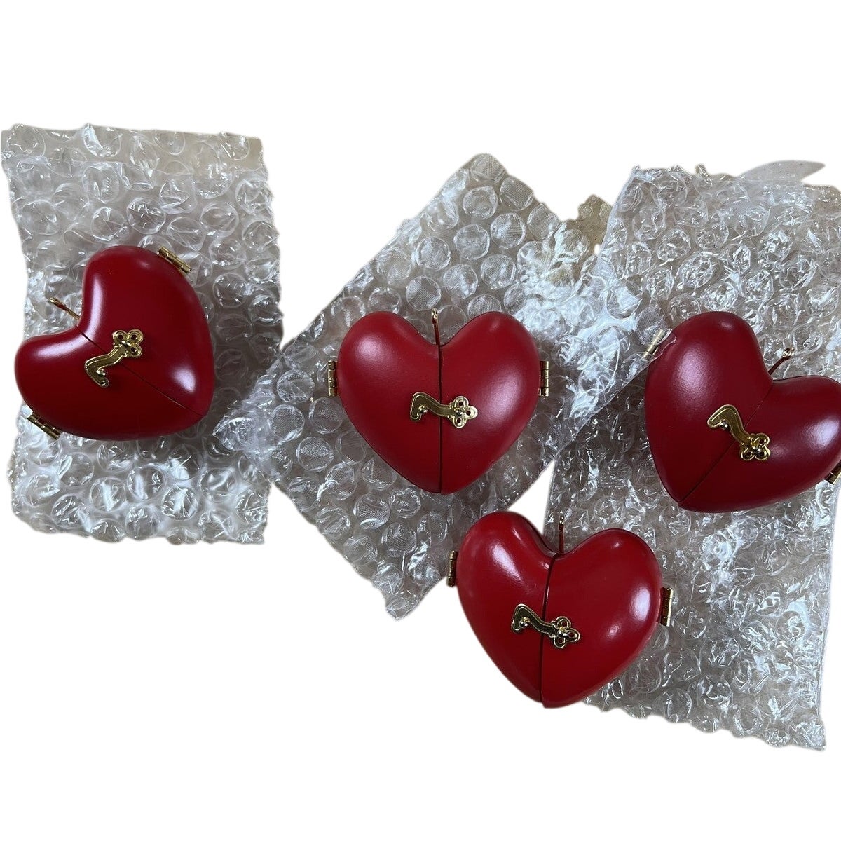 Hallmark Keepsake Ornament Heart Of Christmas Lot Of 5 Red Collector's Series