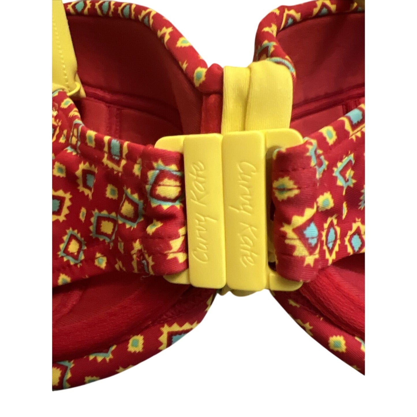 Curvy Kate Red Bikini Set 32DDD 32E and XS Bottom - EUC