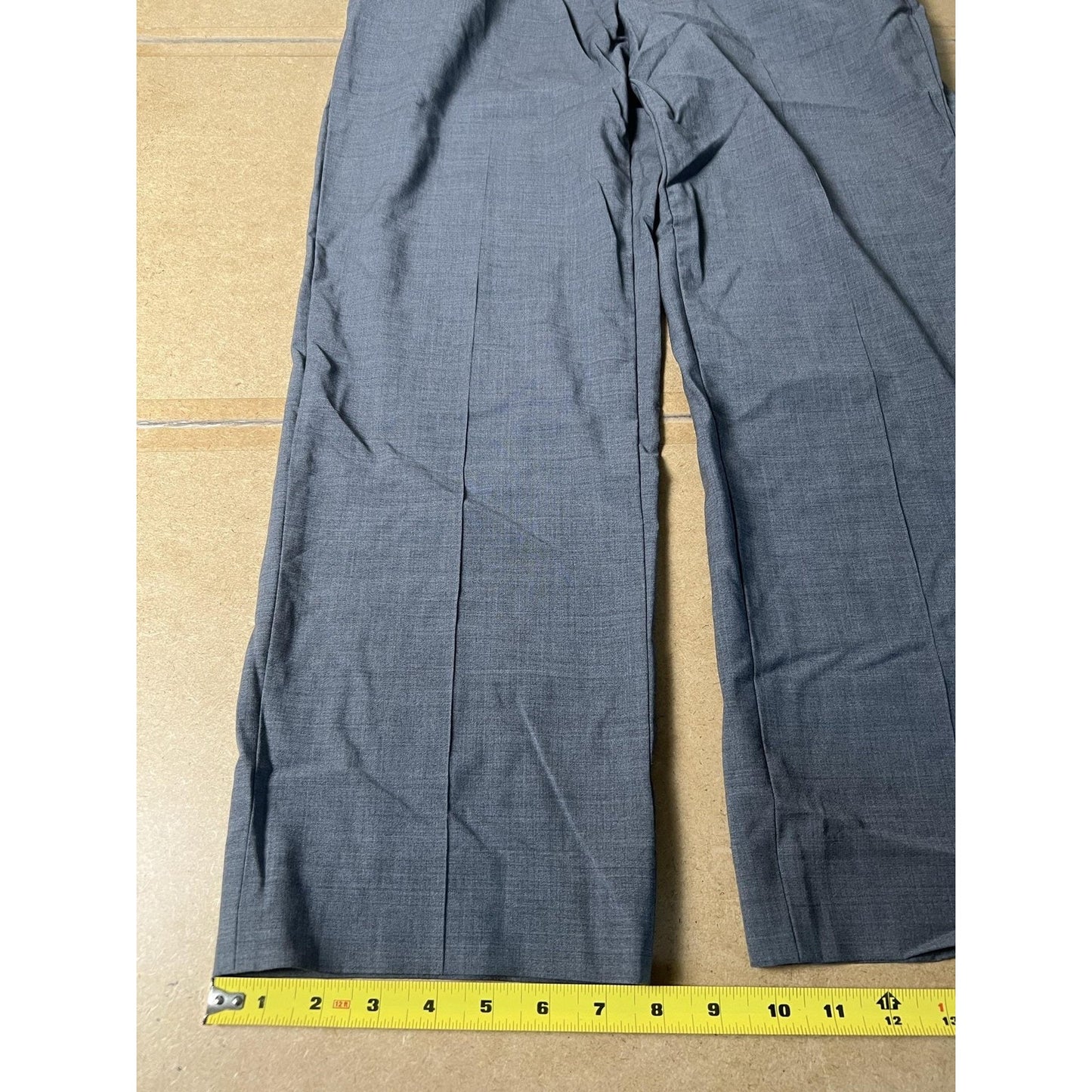 Brooks Brothers Pants Mens 34x34 Gray Dress Wool-Blend Fitzgerald Fit Slim