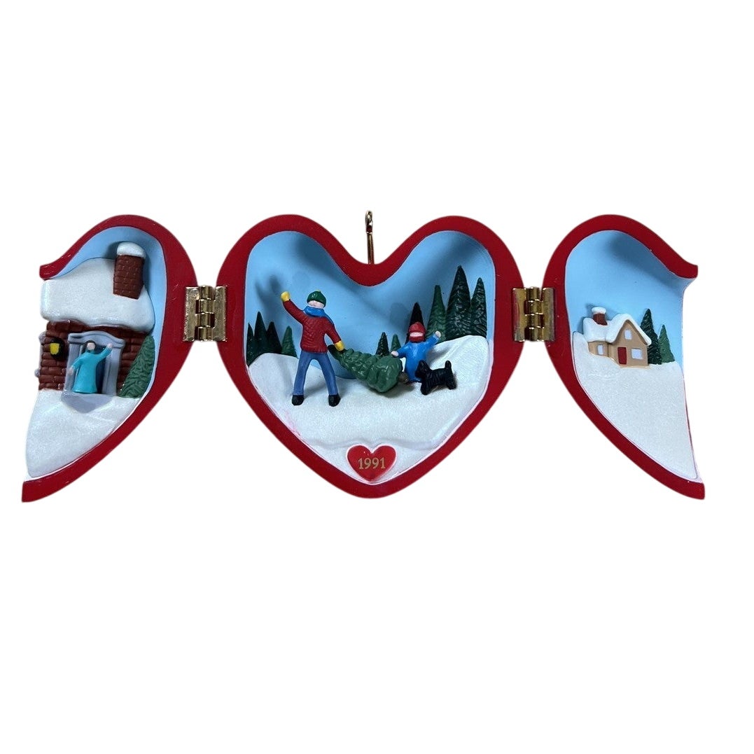 Hallmark Keepsake Ornament Heart Of Christmas Lot Of 5 Red Collector's Series