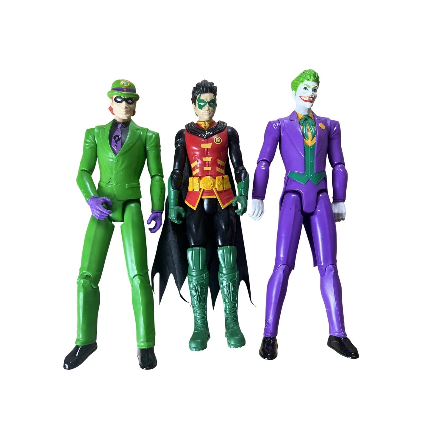 DC Comics Robin Joker Riddler Action Figure Lot Of 3 Multicolor Unboxed