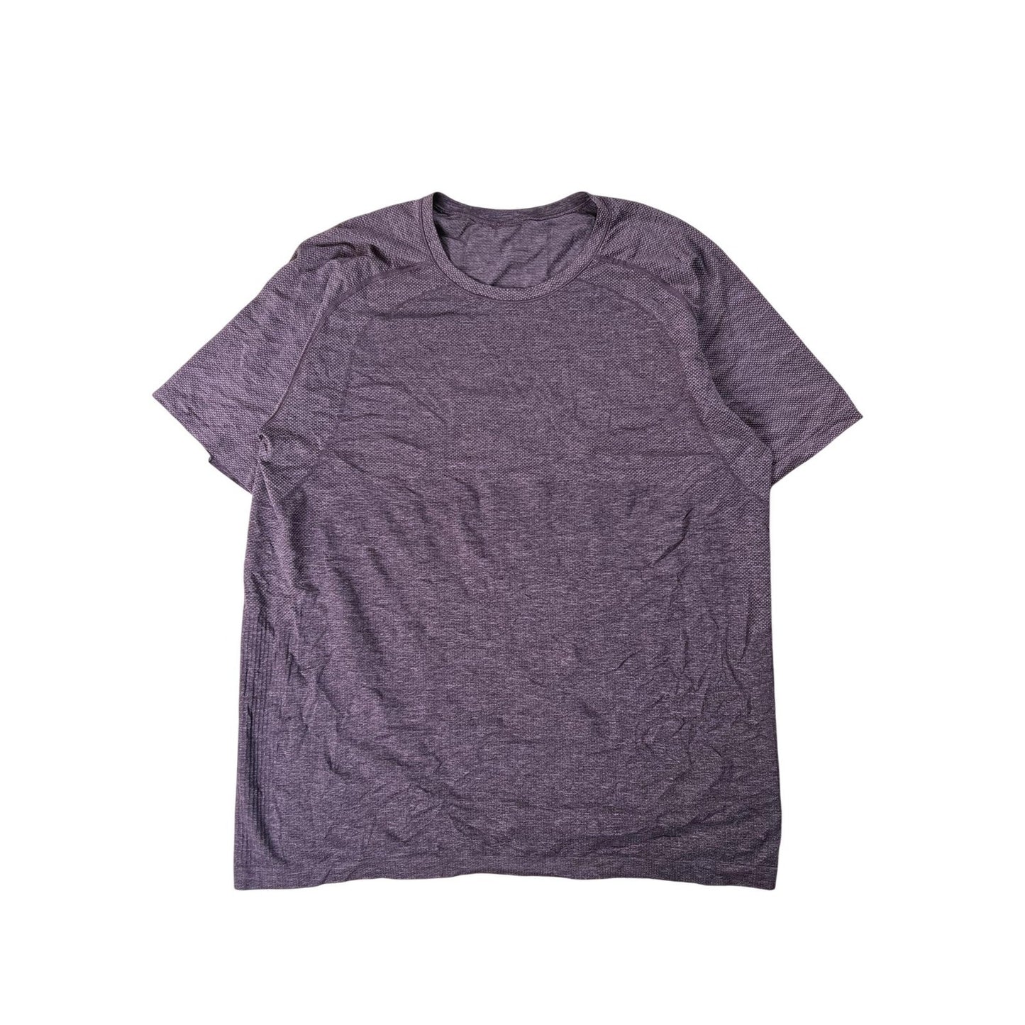 Lululemon Shirt Mens XL Purple Athletic Performance Crew Neck Tagless Logo