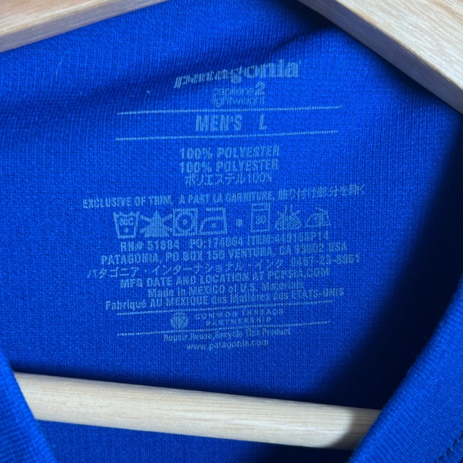 Patagonia Men's Blue Cool S/S Trail T-Shirt Size L
