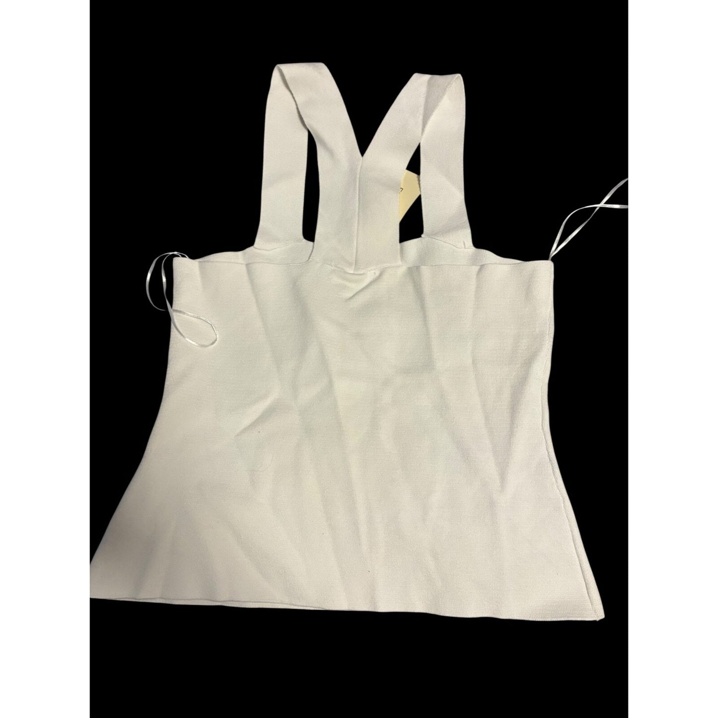 NWT EVEREVE Square Neck Racerback Tank Size Large White