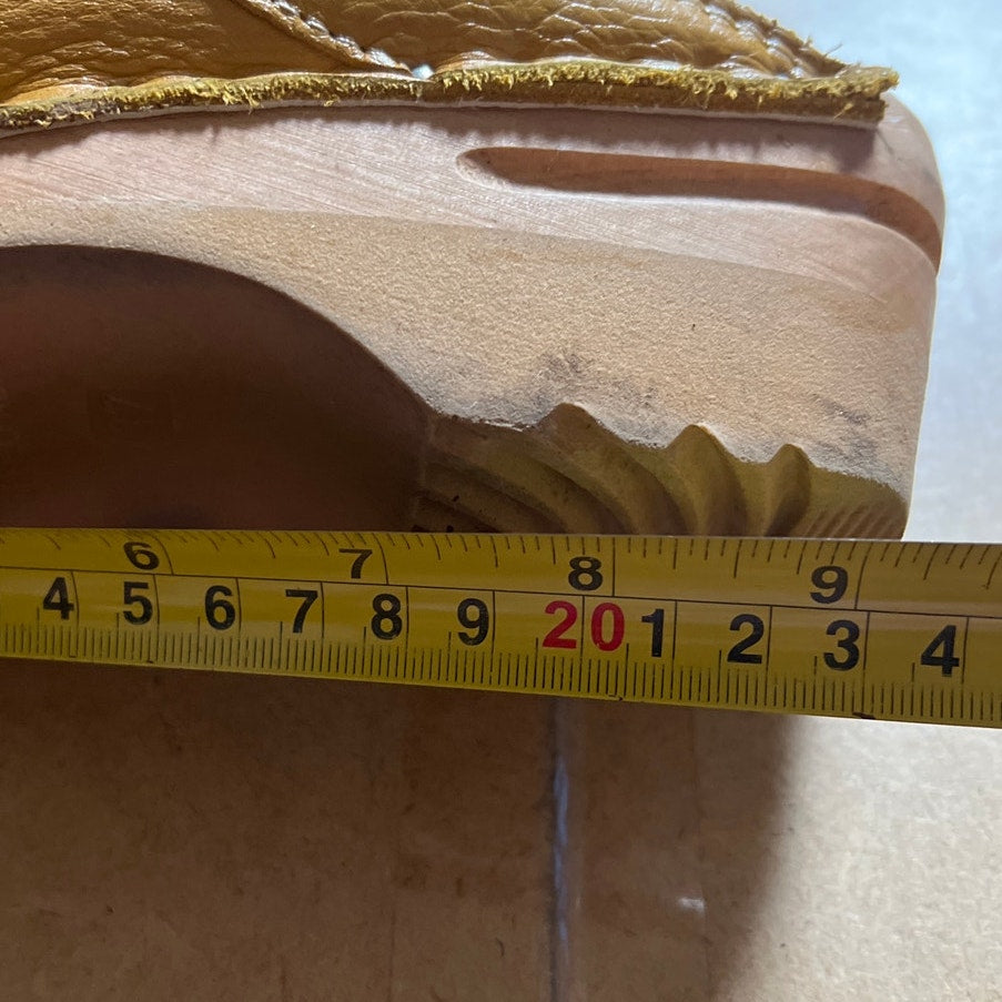 Gently Worn Swedish Leather and Wooden Troentorp Clogs Size 37