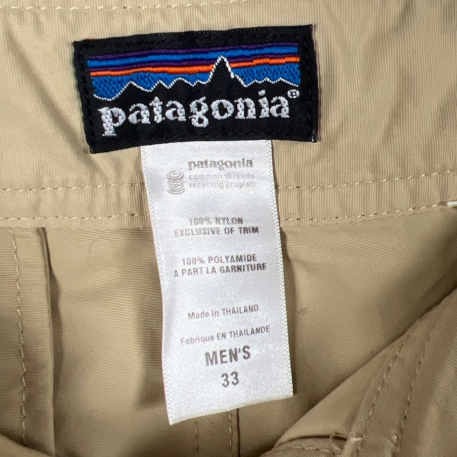 Patagonia Khaki Surfer Men Size 33 Pants