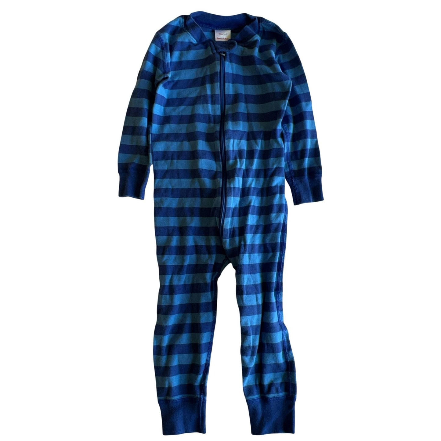 Hanna Andersson One Piece Boys 3T Blue Striped Jersey Zip Lightweight Peru