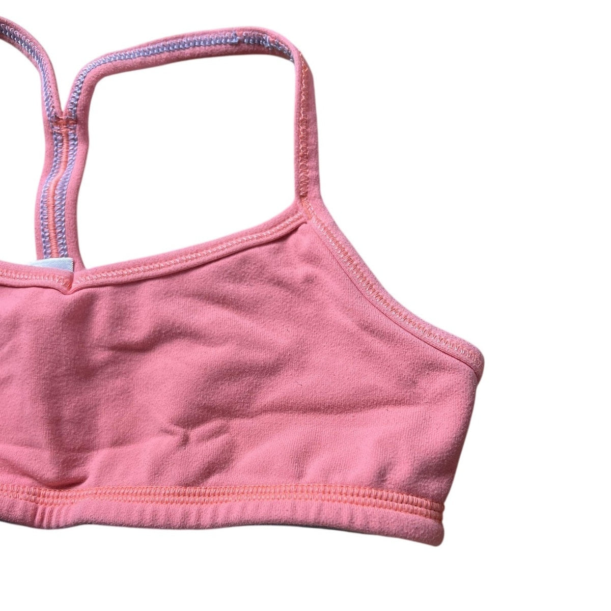 Ivivva Sports Bra Tank Girls Size 8 Pink Cotton Spandex Racerback Underwear