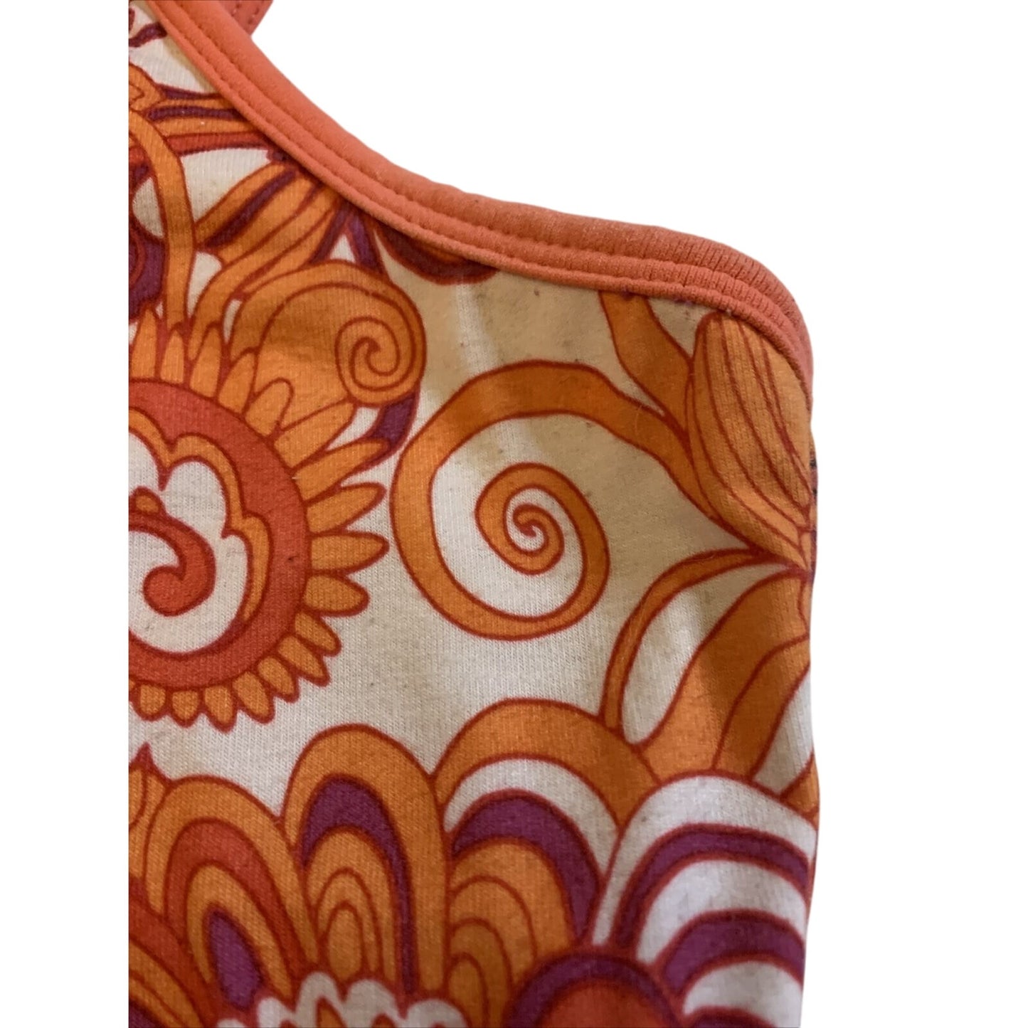 PrAna Breathe Kaley Tunic Top Claret Flower Power Strappy Womens Small S - EUC