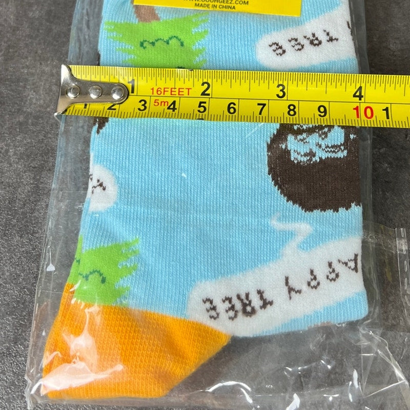 Ooh Geez Socks! Women's Bob Ross Tree NWT One Size Fits