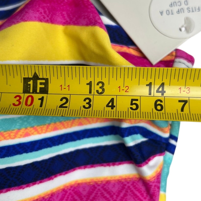 Croft & Barrow Striped Tankini Swimsuit Top Small S - NWT