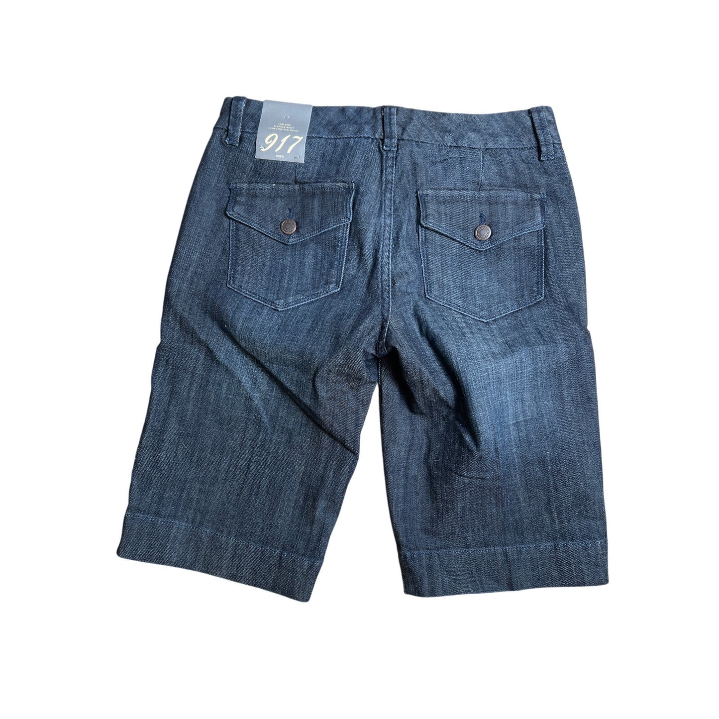NWT The Limited Denim 917 Bermuda Shorts Lo-Rise, Slender Waist Size 6
