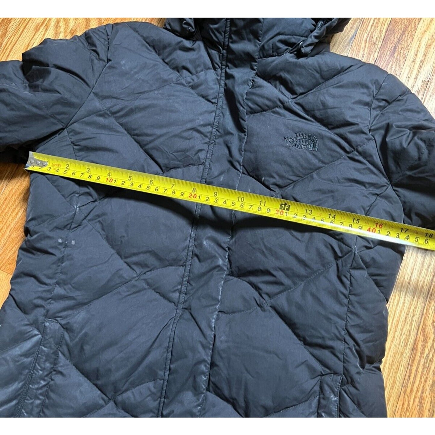 The North Face Black Puffer Goose Down Parka Jacket Coat Small S