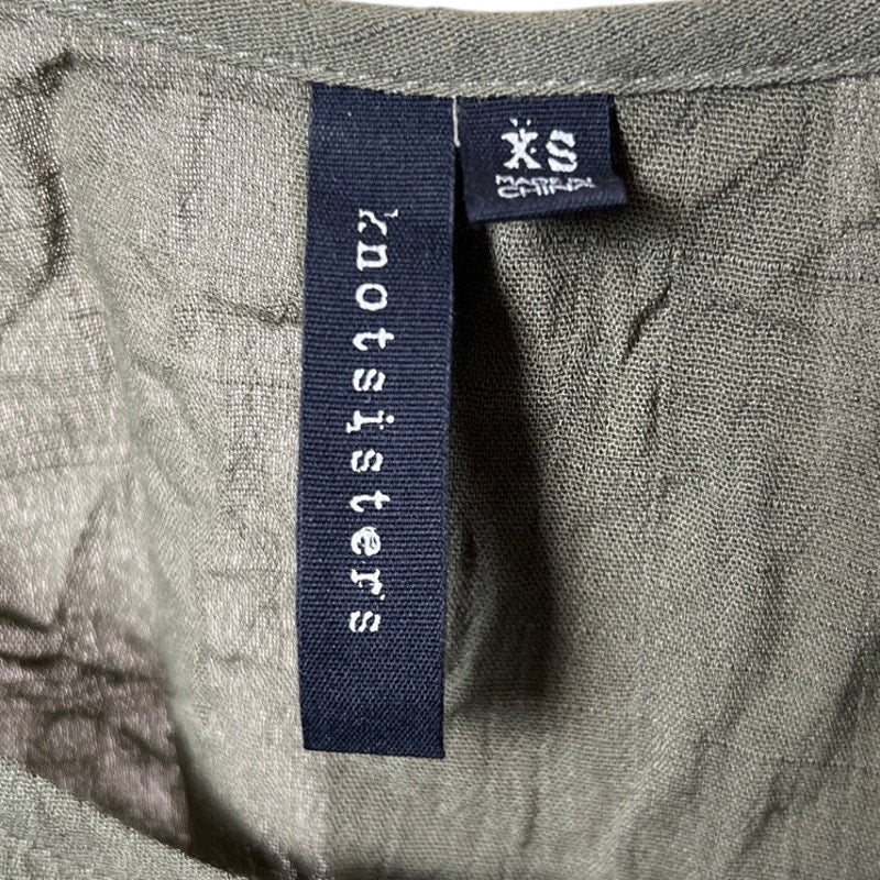 Notsisters Army Green Women's XS Cami Top