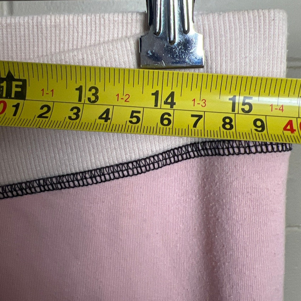 Coqueta Couture XL Pink Wide Flare Sweatpants Angel Wing