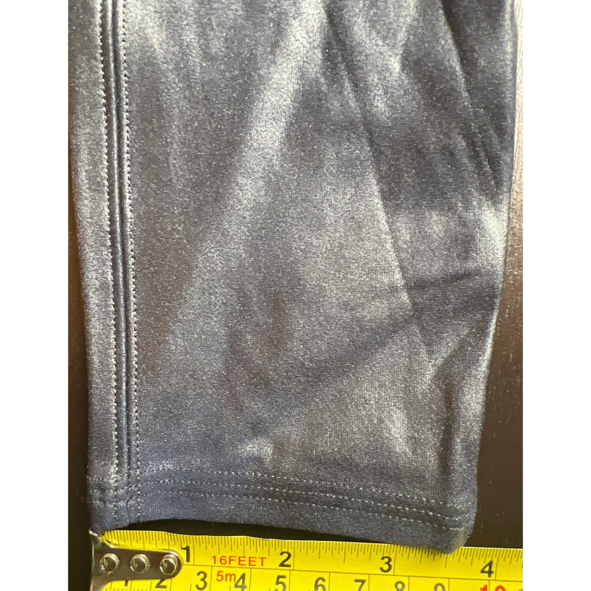 Spanx Large Black Shimmer Metallic Faux Leather Leggings