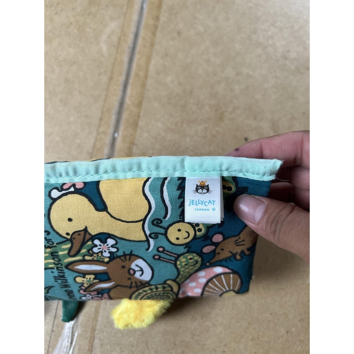 Jellycat Garden Soft Cloth Book Green Baby Girls Sensory Taggies Plush Toy