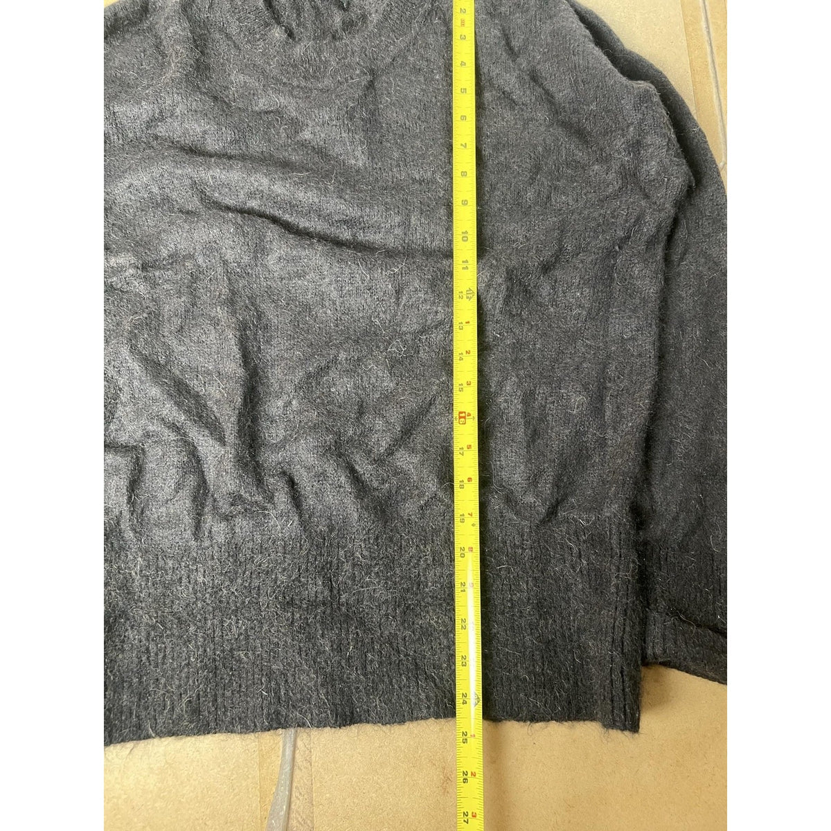 Banana Republic Sweater Mens M Gray Pullover Crew Neck Wool Oversized Relaxed