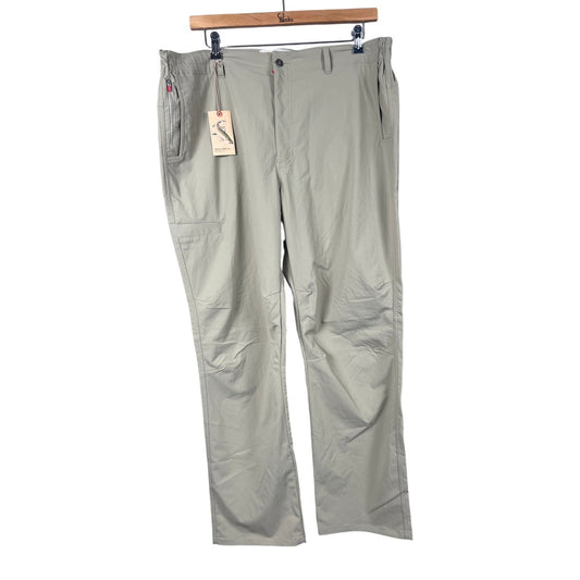 NWT Duck Camp Men Pants 2XL Tall Tan Hiking Camping Hunting Stretch Pants
