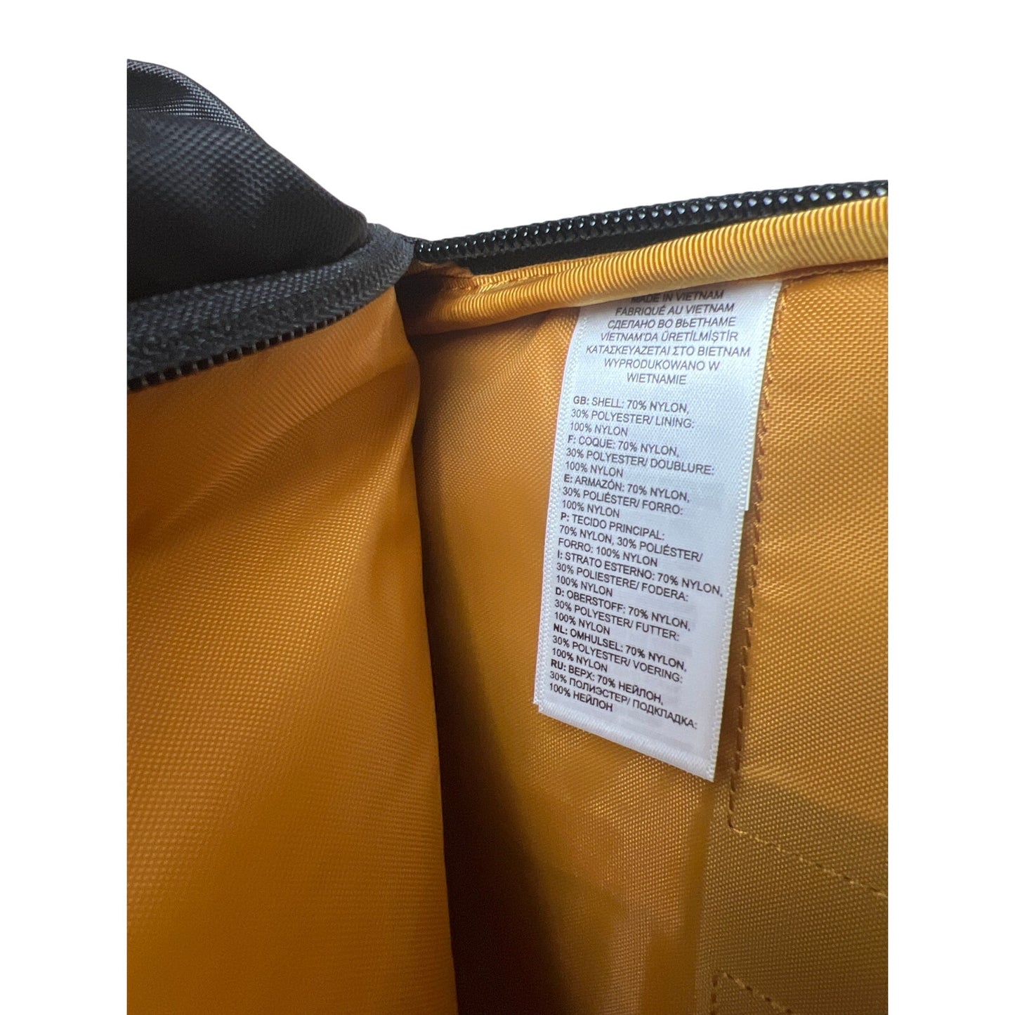 The North Face Jester Backpack Grey Yellow Laptop Sleeve Hiking School Daypack