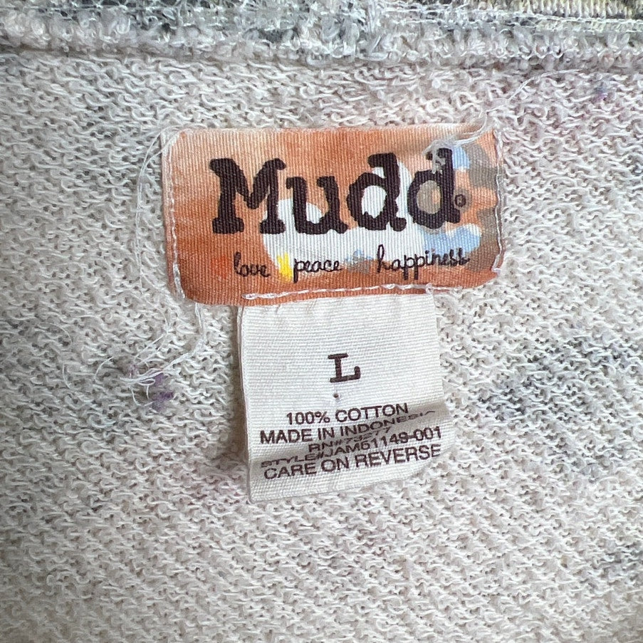 Mudd Large Short Sleeve Top Drawstring Pullover Sweater Stripe