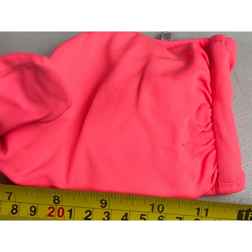 Victoria Secret Bikini Top Pink Strapless Bow Swimwear *Dimensions In picture*