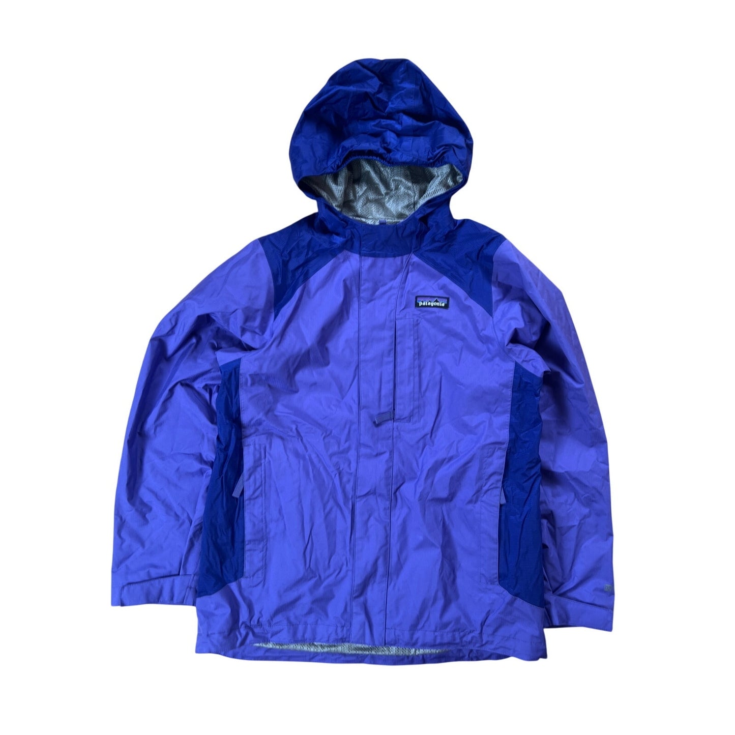 Patagonia Girls Purple Shell Lined Hooded Zipup Jacket Size XL