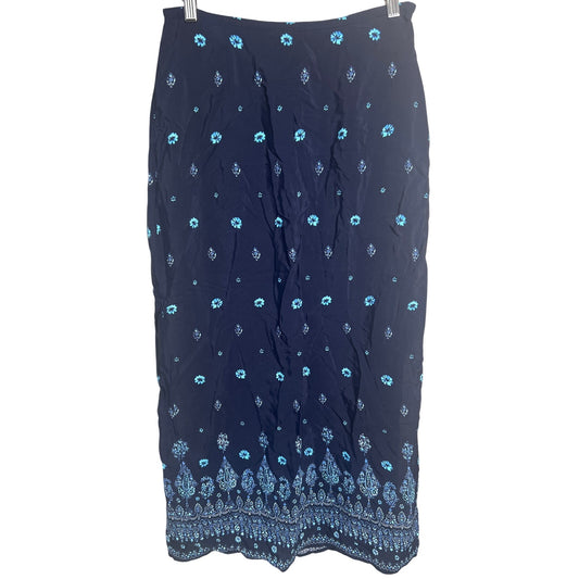 Y2K The Limited NWT Blue Floral Long Skirt Size 8