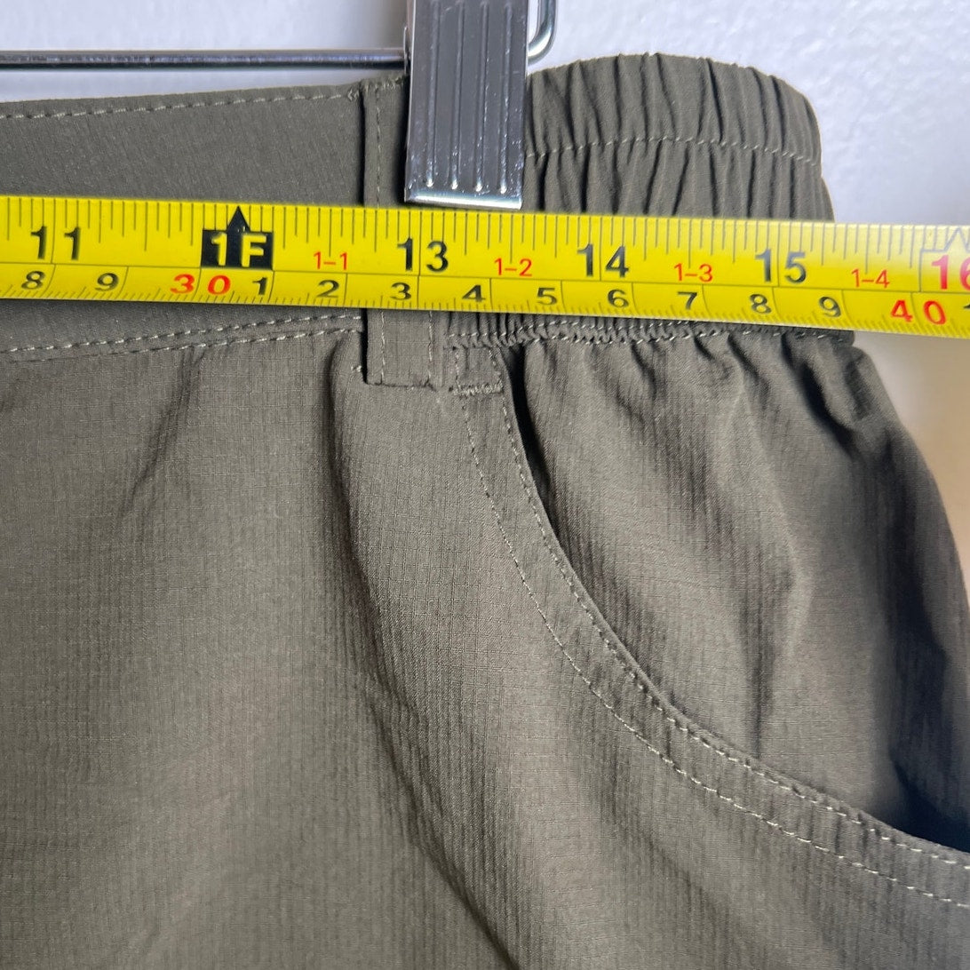 MIER Shorts Women's Size 12 Gray Nylon Stretch Cargo Lightweight Hiking Outdoor