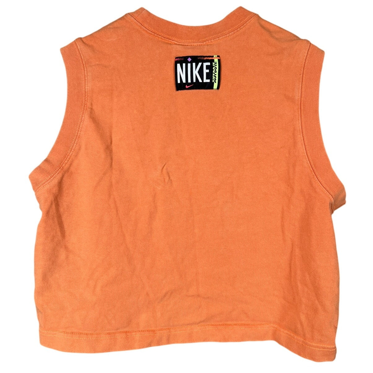 Nike Center Swoosh Orange Tank Top Size Medium Sleeveless Active