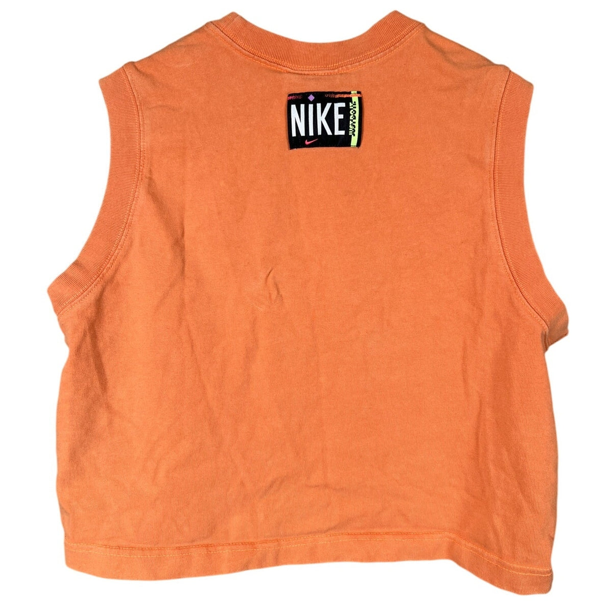Nike Center Swoosh Orange Tank Top Size Medium Sleeveless Active