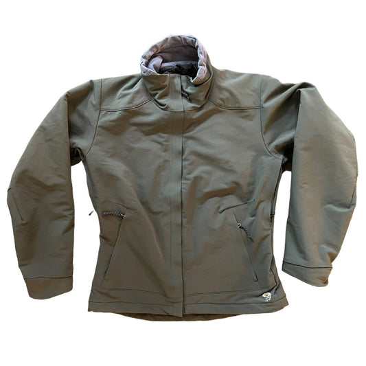 Womens MOUNTAIN HARDWEAR Green Full Zip Softshell Primaloft Insulated Jacket S