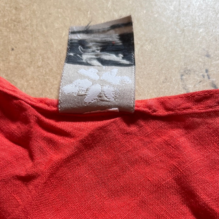 Vintage Match Point Red Blouse Tank Women Size Large