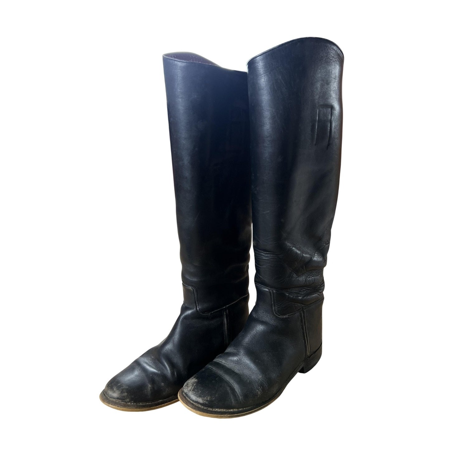 Marlborough Riding Boot Womens Size 5 Black Leather Knee-High Lined England