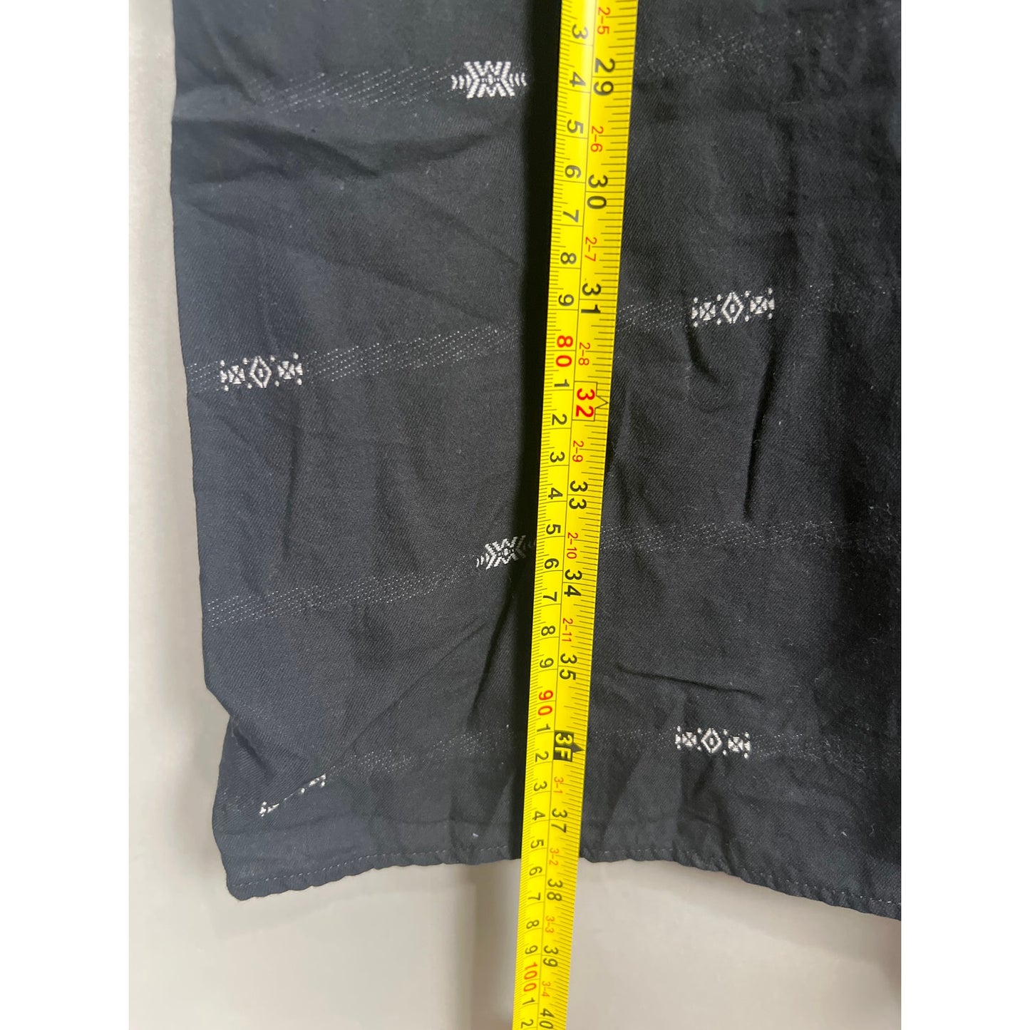 Eileen Fisher Large Cotton Black Shift Dress Classo Aztec Dress