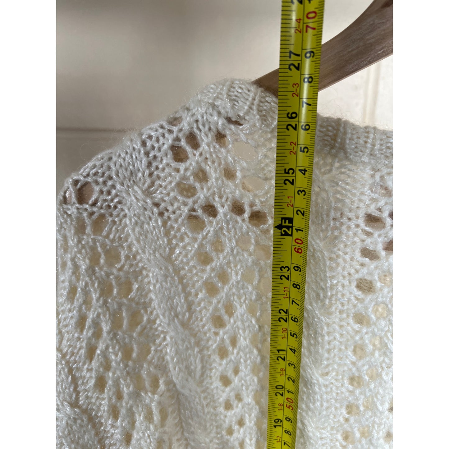 Vintage John Meyer White Knit Size Medium Pullover Crewneck